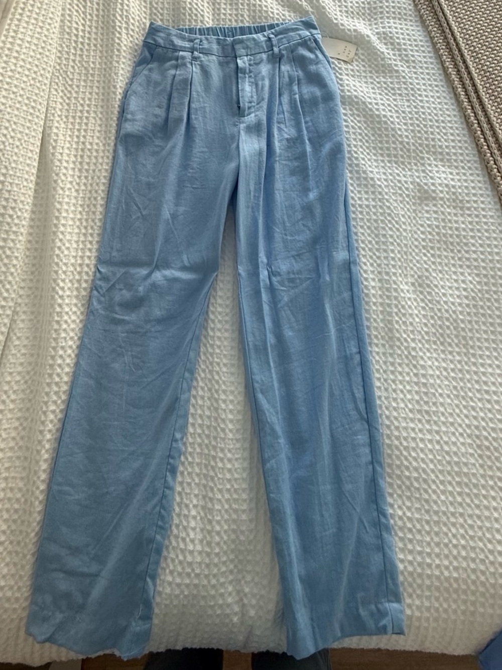 a new day Sky Blue Elastic Waist Shorts